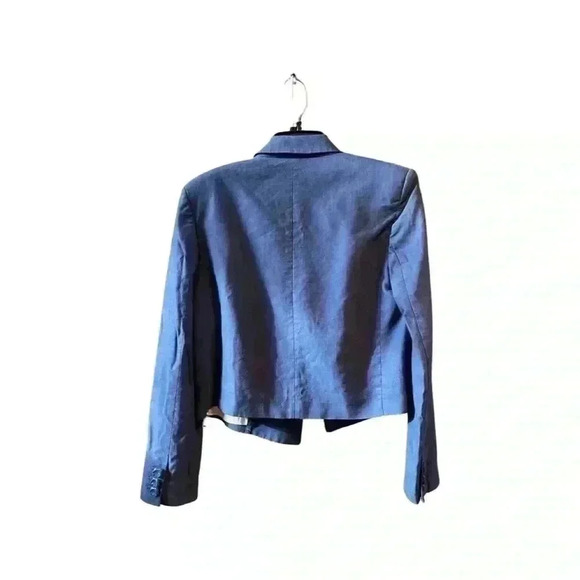 TIBI Linen Viscose Cropped Jacket Size 2-Excellent Condition - Picture 2 of 6